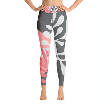 "Be You" Leggings - FLOWER BLACK.